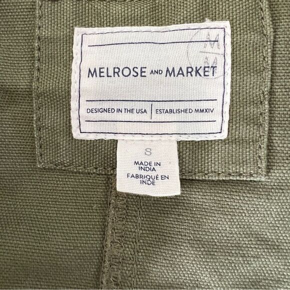 MELROSE And MARKET Women’s Butterfly Patch Army Green Jacket Size Small - Picture 11 of 12
